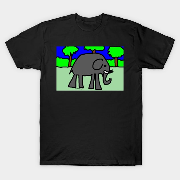 Mervyn the Elephant Adventurer T-Shirt by Prosperity Path